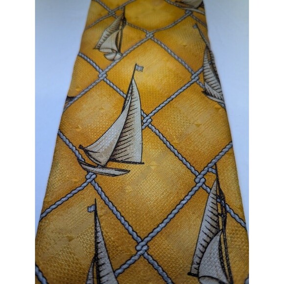 ERMENEGILDO ZEGNA Men's Silk Necktie ITALY Luxury Geometric Pattern 3.75" Wide - Picture 1 of 7